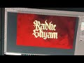 Full Tutorial Link In Comments Radheshyam Title Design Shorts Prabhas RadheShyamPromotions