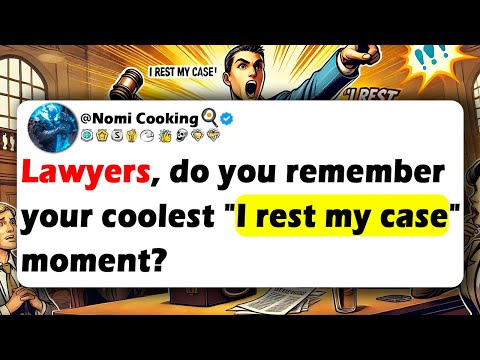 Lawyers, do you remember your coolest "I rest my case" moment?