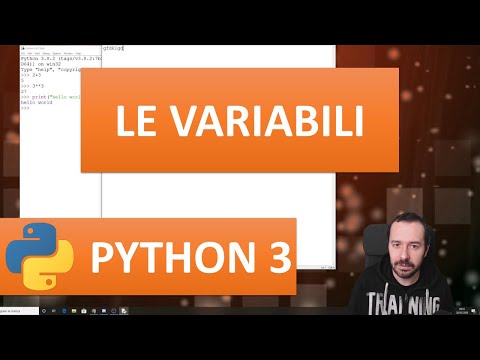 CORSO PYTHON 3: VARIABILI(IMPARARE PYTHON NEL 2020)