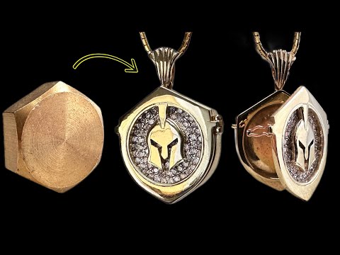 I turn a hex bolt into compartment pendant - homemade pendant