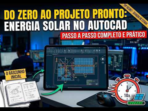 Projetos de Energia Solar no AutoCAD: O Guia Que Todo Projetista Precisa
