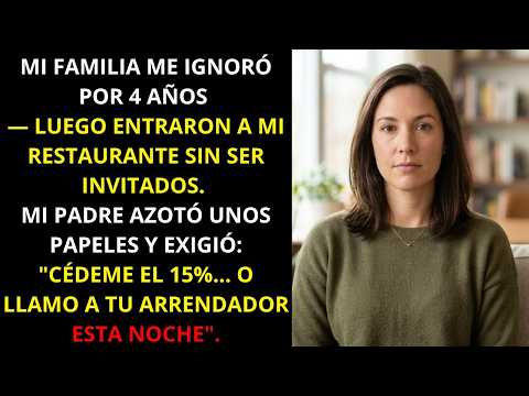 My family ostracized me for four years, and then they took over my restaurant. My father demanded...