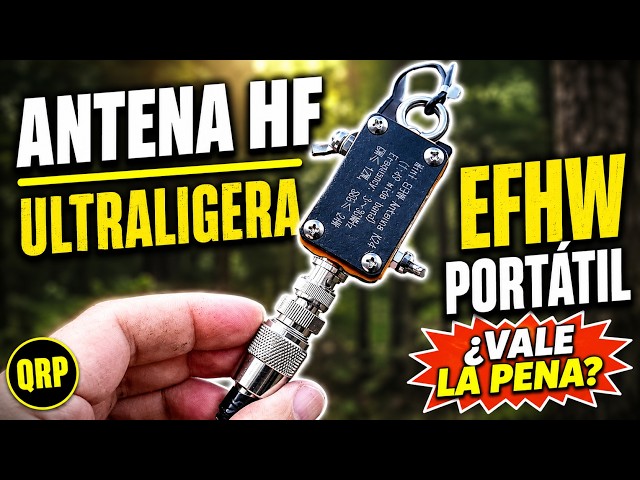 Vídeo relacionado con Wlinfetity EFHW Antena de onda corta 1:49 Balun, HF 3-30 MHz para radioaficionados, cable de 20 m, 50 ohmios, para Mini End Fed Half Wave para SSB, CW y FT8