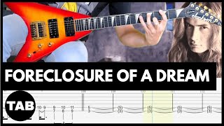 FORECLOSURE OF A DREAM Megadeth Guitar TAB | Lesson | Tutorial | Cover
