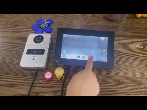 AHD7: How to add user cards & delete user cards to KONX 4 wire Tuya video intercom kit?