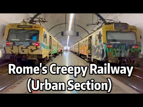 ⁴ᴷ⁶⁰ Exploring Rome's Creepy Railway - The Rome/Viterbo Line (Urban Section)