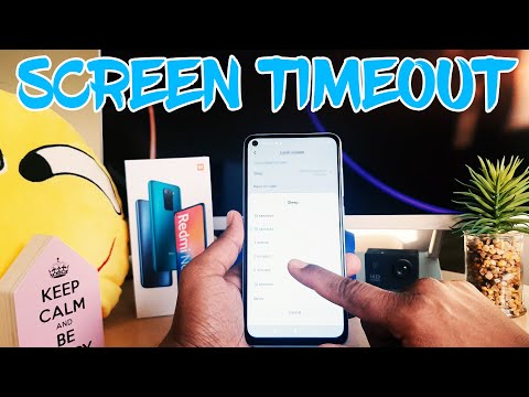 How to set screen timeout in XIAOMI Redmi Note 9