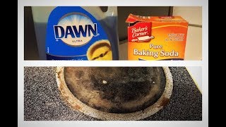 Removing Tough Stains off Glass Stove Top