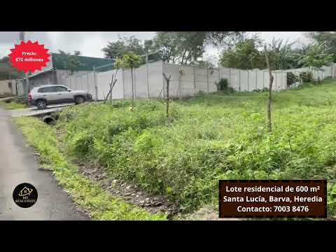 Se vende lote residencial - Santa Lucía, Barva, #heredia , #costarica #bienesraices #vivienda #casa