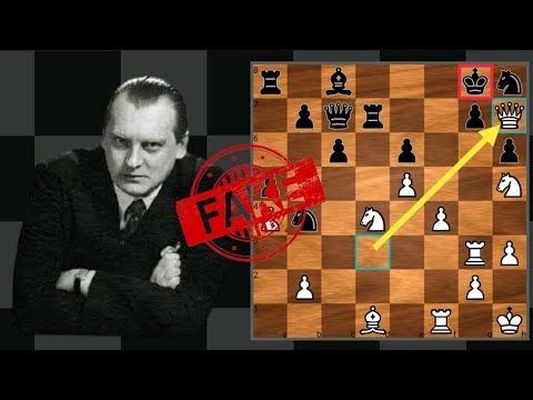 Fake Chess Game That Was Never Played | Alekhine vs Arthur West 1923 | Chess Classics | Beware