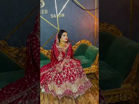 Gorgeous Barat look of Warisha by Naheed salon#braidal #trendingshorts #trendingsong #gorgeousbride