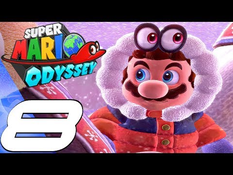 Super Mario Odyssey - Gameplay Walkthrough Part 8 - Snow Kingdom (Full Game) 100%
