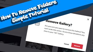 How to delete Folder | DeviantArt Tutorial