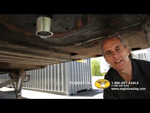 Part of a video titled Storage Trailer Kingpin Lock | The Eagle Leasing Company - YouTube