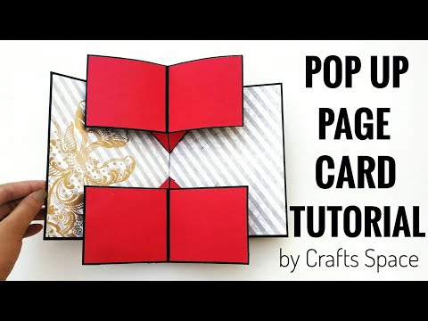 Pop Up Photo Page Card Tutorial | Scrapbook Ideas | Cards for Scrapbook Album | By Crafts Space