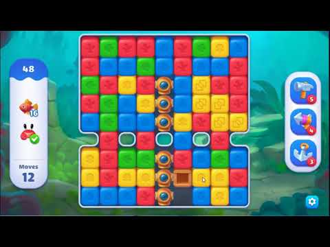 Fishdom Blast Level 48 - NO BOOSTERS GAMEPLAY 🐠 | SKILLGAMING ✔️