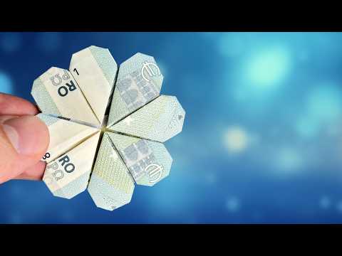 GELDSCHEIN falten KLEEBLATT: So kann's JEDER! 🍀