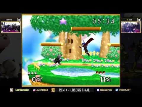 Keystoned VIII   #SSB64   Remix Losers Final   Lowww vs  KD3
