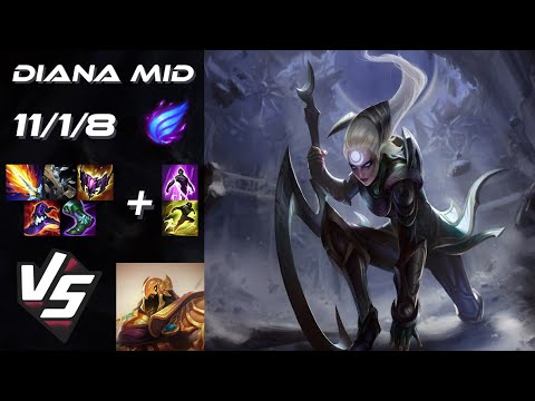 MID Diana vs Azir - NA Grandmaster Patch 25.S2.7