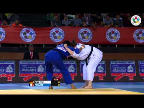 Judo Grand-Prix Samsun 2013: Iljana MARZOK (GER) - Fanny Estelle POSVITE (FRA) Bronze [-70kg]