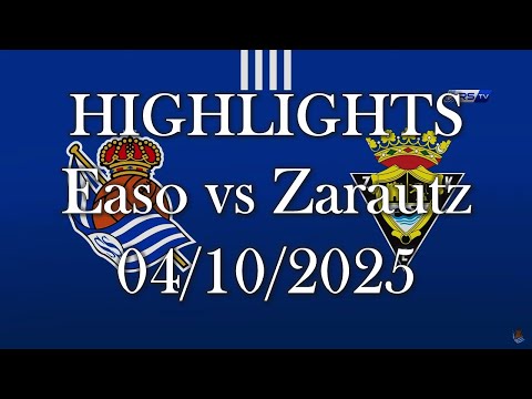 HIGHLIGHTS | Easo (Real Sociedad Juvenil B) - Zarautz KE sub19 | Liga Nacional J4 (04/10/2025)
