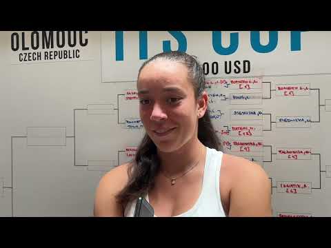 Tereza Valentová po výhře v osmifinále | ITS Cup Olomouc 2023