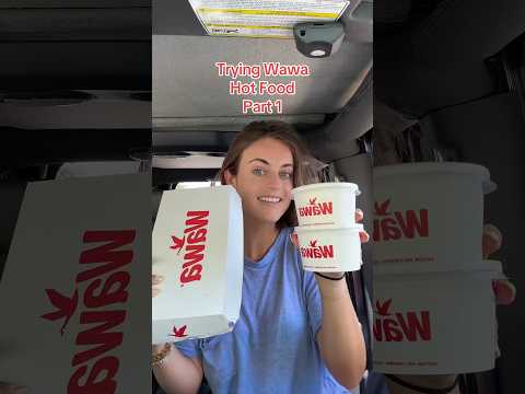 Trying Wawa Hot Food ❤️🪿Part 1#wawa #wawarun #wawafood #wawafoodreview #wawaorder #wawagasstation