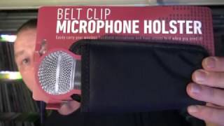 Wireless Microphone Holster with Belt Clip 