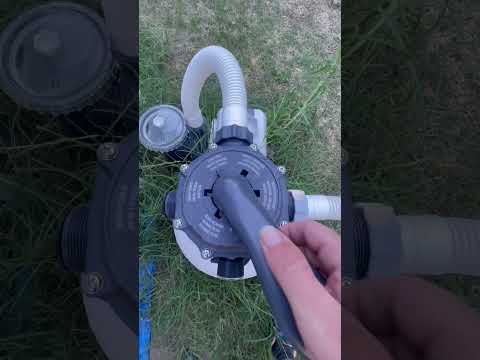 Backwashing Intex Sand Filter Pump In Less Than 60 Seconds #Intex #AboveGroundPool #SandFilterPump