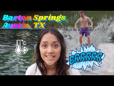 Barton Springs Pool COLD Morning Swim | Austin TX