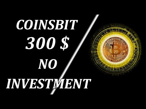 COINSBIT. 300 $ on the Internet. Earnings no investment. Cryptocurrency. IСO