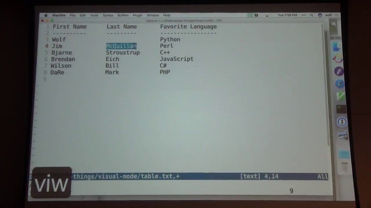 Ten Things You Don't Know About Vim