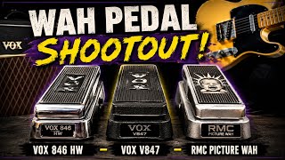 Video thumbnail for Wah Shootout! - VOX V846HW, RMC Picture Wah & VOX V847 by Sam Rhodes