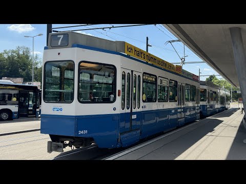 Linie 7 Zürich - Bahnhof Stettbach bis Wollishoferplatz
