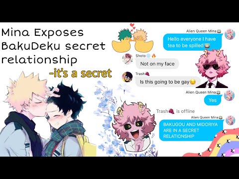 Mina Exposes BakuDeku Secret Relationship | BKDK | BakuDeku Exposed | BkDk Texting Story | MHA |