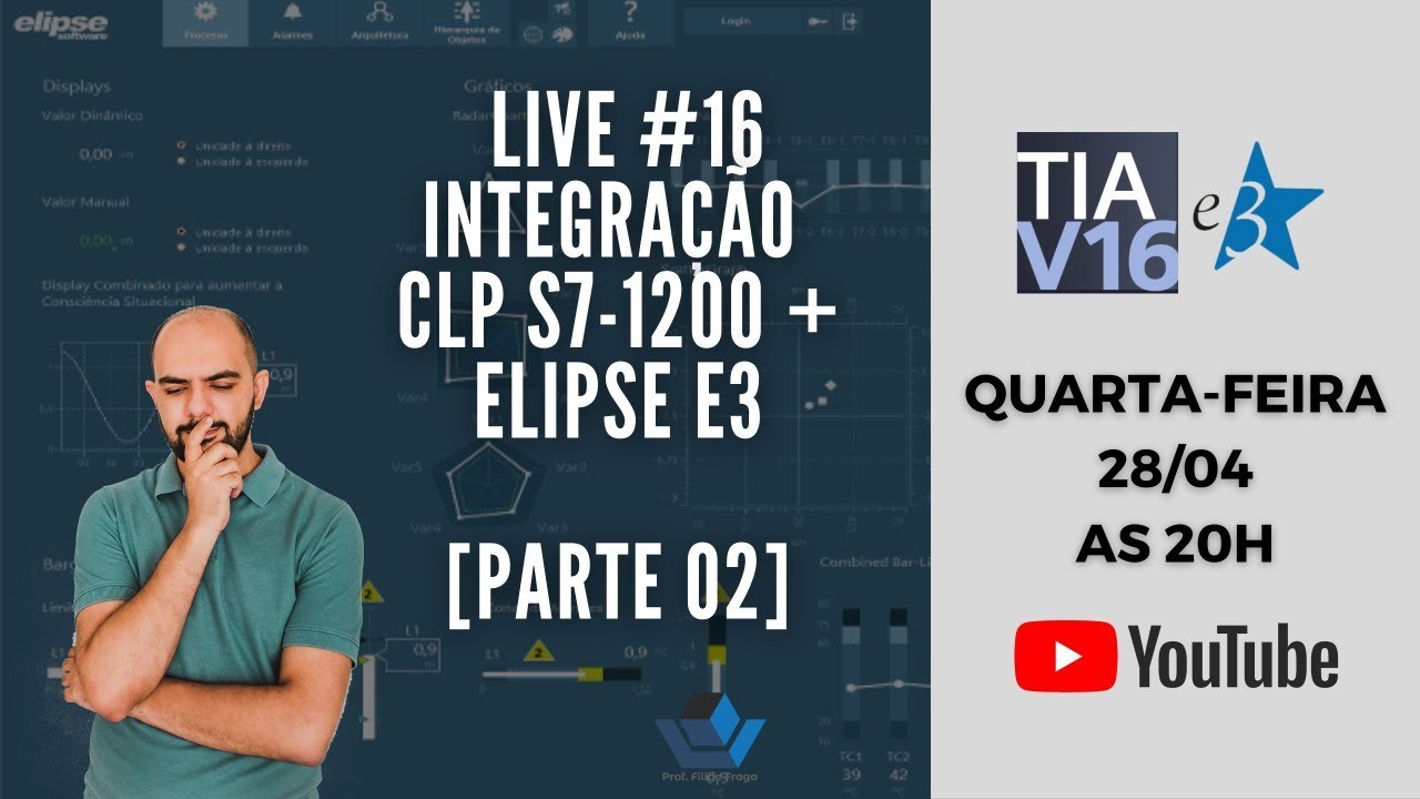 Live #16 - Comunicação CLP S7-1200 [SIEMENS] e Elipse E3