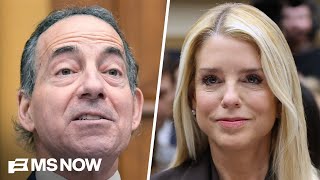 Raskin slams Bondi: 'You're running a massive Epstein cover-up right out of the DOJ'