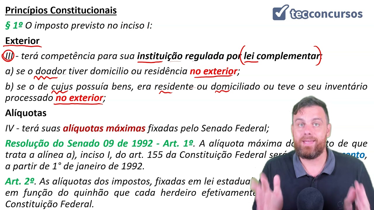 09.02.03. Aula do Imposto sobre a Transmissão Causa Mortis e Doação (Direito Tributário)
