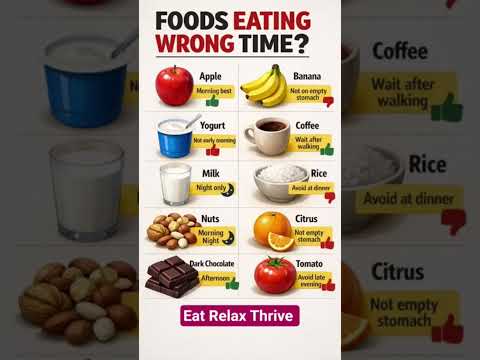 You're Eating These Foods at the WRONG Time! #GutHealth #FoodTiming