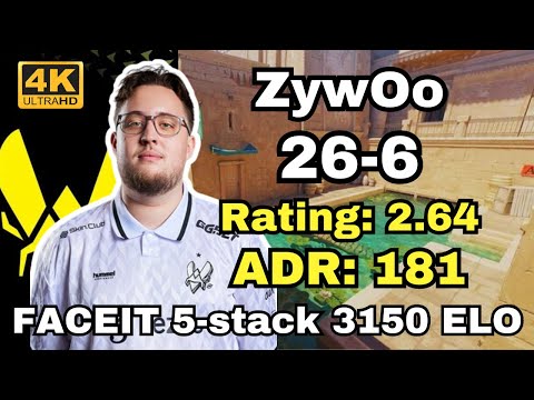 ZywOo (26-6) Rating:2.64 ADR: 181 (Anubis) | Sep 27, 2024 #cs2 #pov