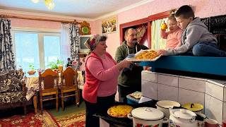 Winter Rural Life in the Carpathians  | Grandma’s Pies, Grandpa’s Workshop &amp; Snow Hut with Grandkids