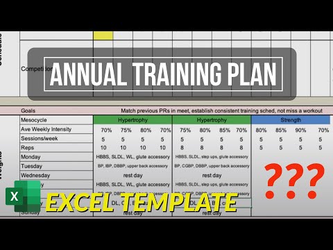 Creating an Annual Plan in Excel | CSCS Ch. 21 thumbnail