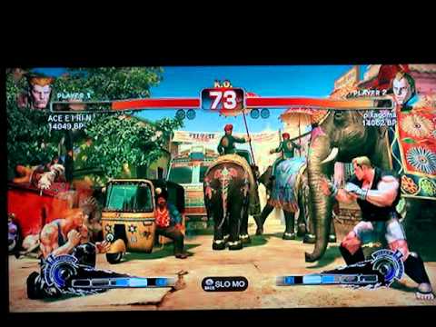 SSF4: ACE E I RI N (Guile) vs pikagoma (Abel) - Japanese XBL ranked