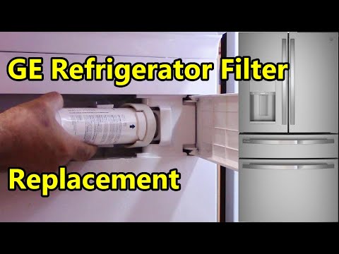 How to Replace Refrigerator Water Filter XWFE on a GE Multi-Door Bottom Freezer Model