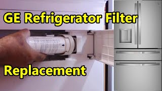 How to Replace Refrigerator Water Filter XWFE on a GE Multi-Door Bottom Freezer Model