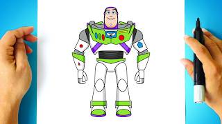 Como DESENHAR o BUZZ LIGHTYEAR de Toy Story - Cómo DIBUJAR a BUZZ LIGHTYEAR de Toy Story 5 