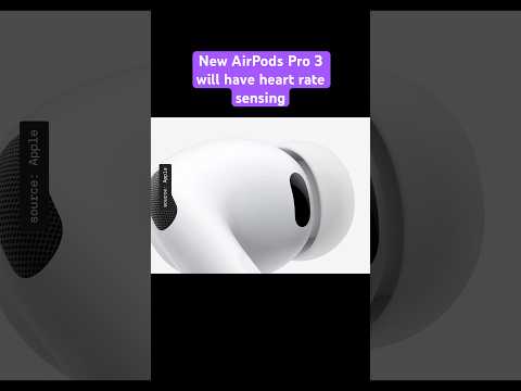 Apple's new Airpods Pro 3 now has a heart rate monitor as part of their fitness tracking.