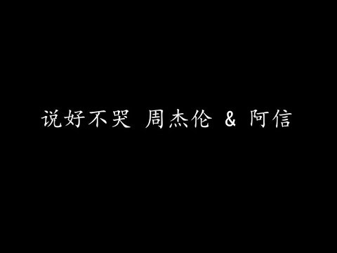 说好不哭 周杰伦 &amp; 阿信 (歌词版)