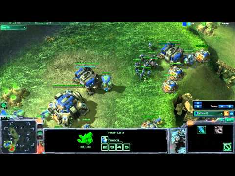 Sc2 2v2 terran and proto rush!!