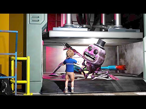 Gregory Jumpscares Music Man and Crushes Him In Compactor Five Nights At Freddy's Security Breach